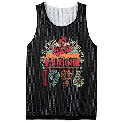 Vintage 27 Years Old August 1996 27th Birthday Mesh Reversible Basketball Jersey Tank