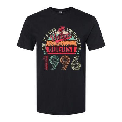 Vintage 27 Years Old August 1996 27th Birthday Softstyle® CVC T-Shirt