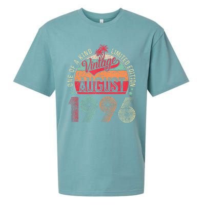 Vintage 27 Years Old August 1996 27th Birthday Sueded Cloud Jersey T-Shirt