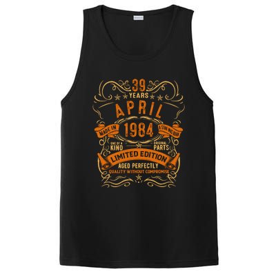 Vintage 39th Birthday April 1984 Birthday PosiCharge Competitor Tank