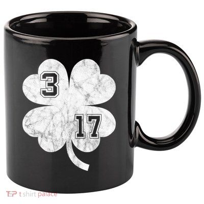 Vintage 317 Irish Clover 11oz C Handle Ceramic Mug