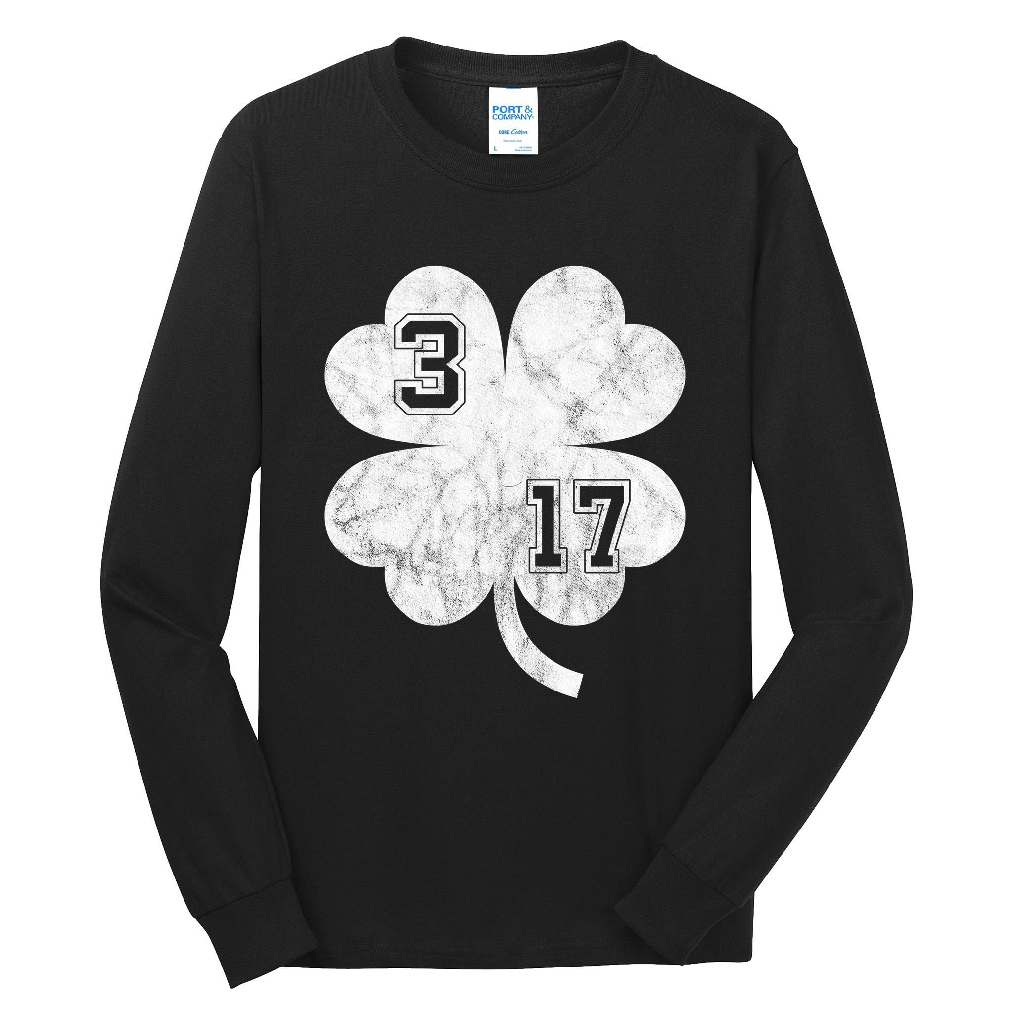 Vintage 317 Irish Clover Tall Long Sleeve T-Shirt