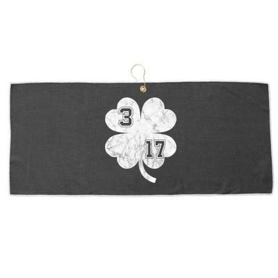 Vintage 317 Irish Clover Large Microfiber Waffle Golf Towel