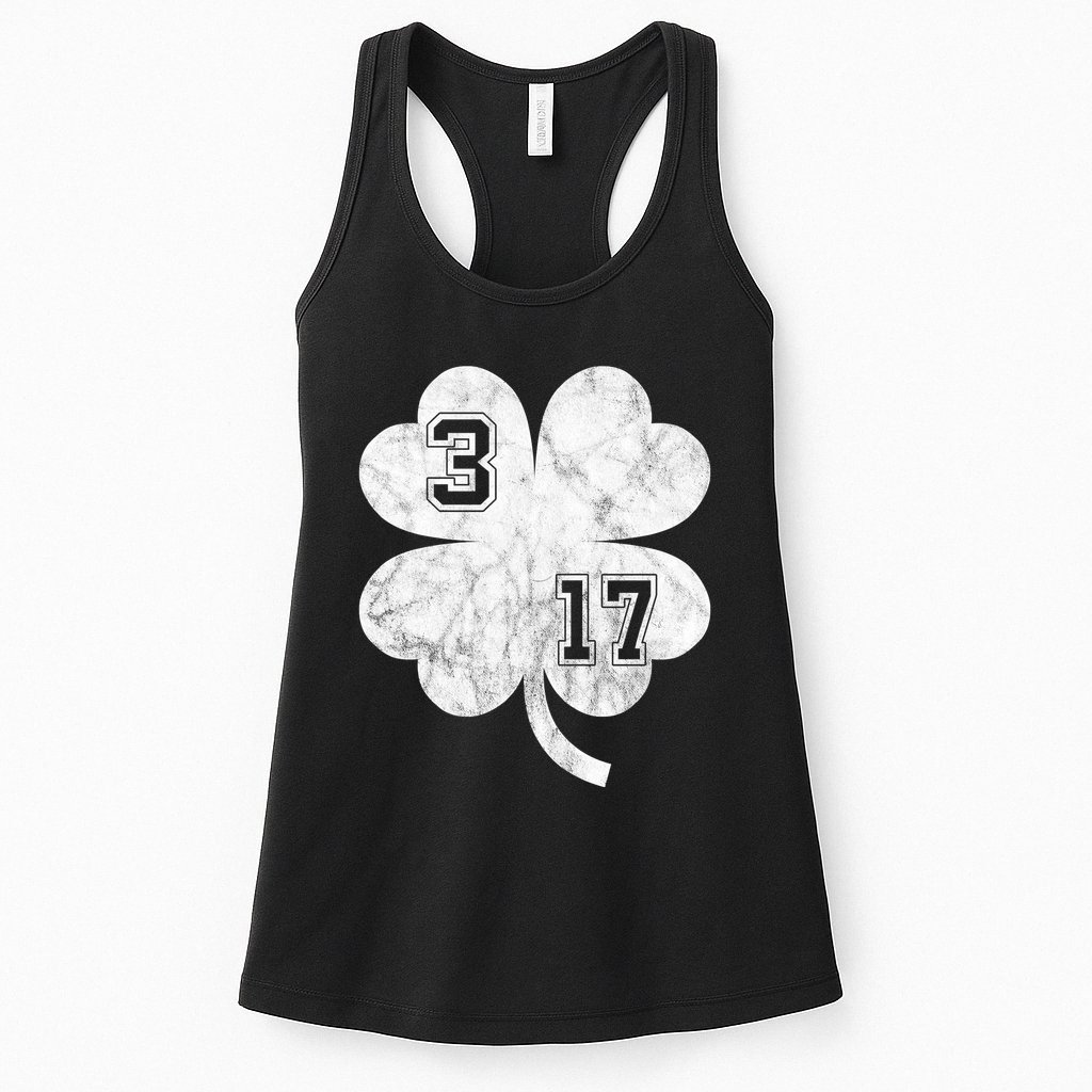 Vintage 317 Irish Clover Womens Tank Top