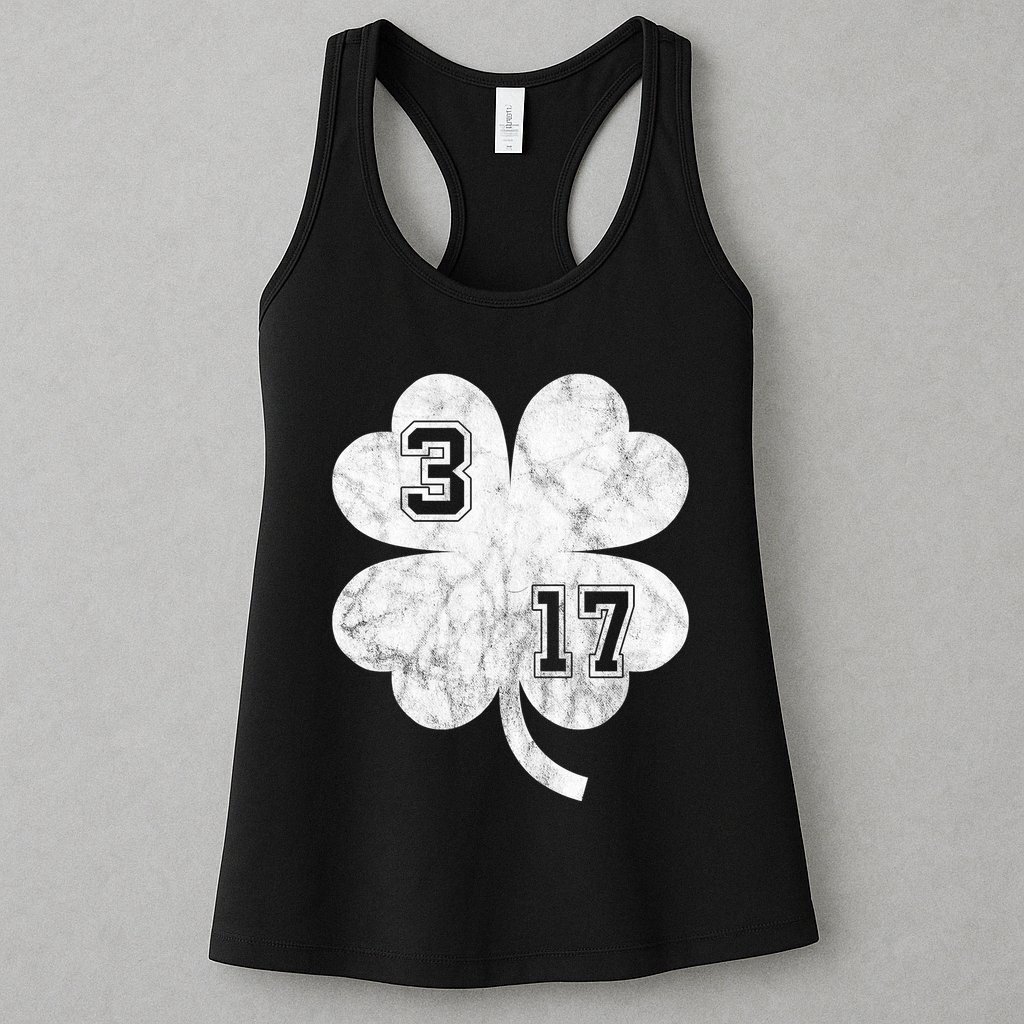 Vintage 317 Irish Clover Womens Tank Top