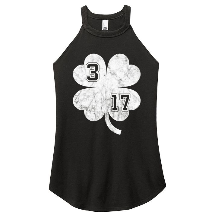 Vintage 317 Irish Clover Women's Perfect Tri Rocker Tank