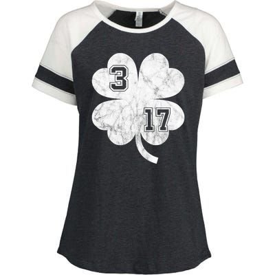 Vintage 317 Irish Clover Enza Ladies Jersey Colorblock Tee