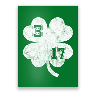 Vintage 317 Irish Clover Poster