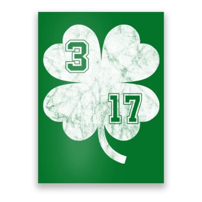 Vintage 317 Irish Clover Poster