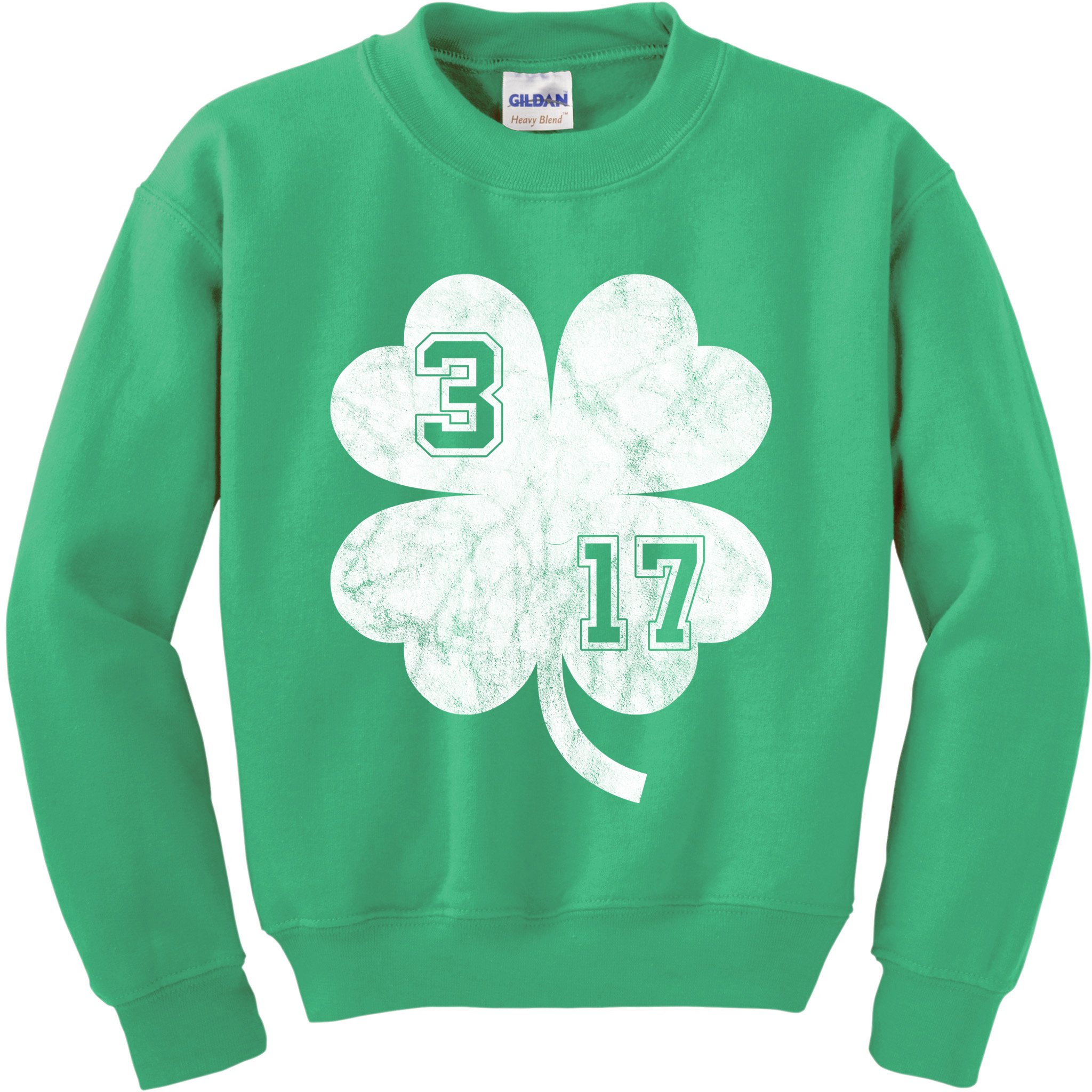 Vintage 317 Irish Clover Kids Sweatshirt