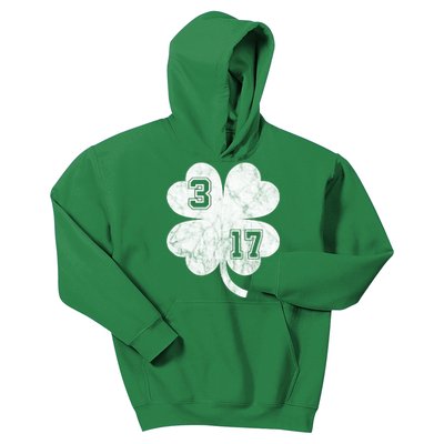 Vintage 317 Irish Clover Kids Hoodie