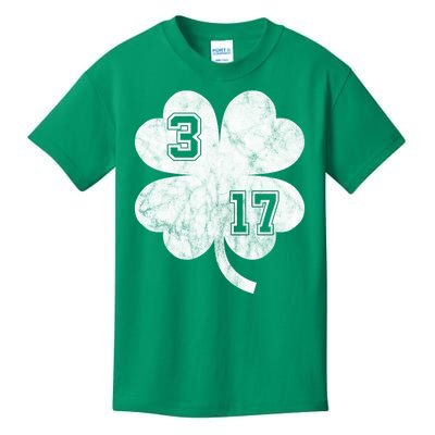 Vintage 317 Irish Clover Kids T-Shirt