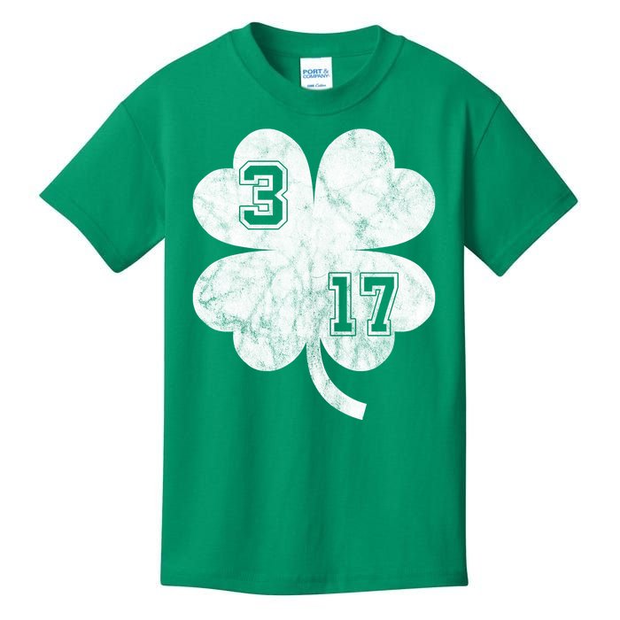 Vintage 317 Irish Clover Kids T-Shirt