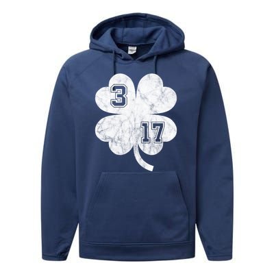 Vintage 317 Irish Clover Performance Fleece Hoodie