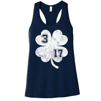 Vintage 317 Irish Clover Women's Racerback Tank