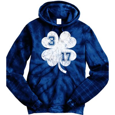 Vintage 317 Irish Clover Tie Dye Hoodie