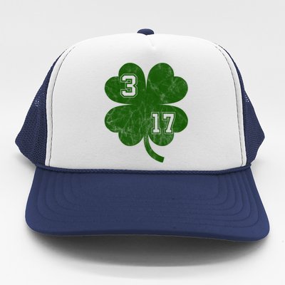 Vintage 317 Irish Clover Trucker Hat