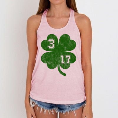 Vintage 317 Irish Clover Women's Knotted Racerback Tank