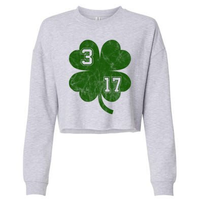 Vintage 317 Irish Clover Cropped Pullover Crew