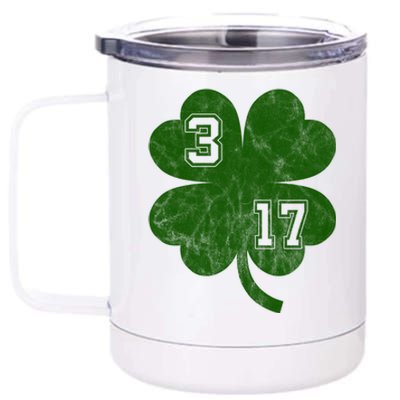 Vintage 317 Irish Clover 12 oz Stainless Steel Tumbler Cup