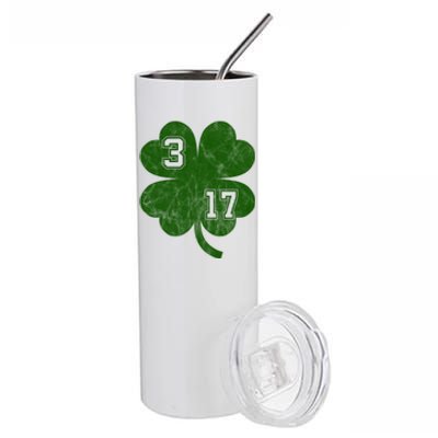 Vintage 317 Irish Clover Stainless Steel Tumbler