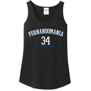 Valenzuela 34 Los Angeles Fernandomania Legend Ladies Essential Tank