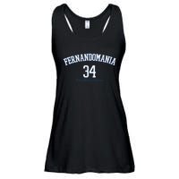 Valenzuela 34 Los Angeles Fernandomania Legend Ladies Essential Flowy Tank