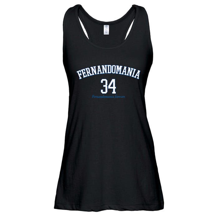 Valenzuela 34 Los Angeles Fernandomania Legend Ladies Essential Flowy Tank