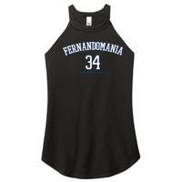 Valenzuela 34 Los Angeles Fernandomania Legend Women's Perfect Tri Rocker Tank