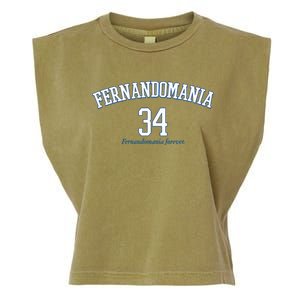 Valenzuela 34 Los Angeles Fernandomania Legend Garment-Dyed Women's Muscle Tee