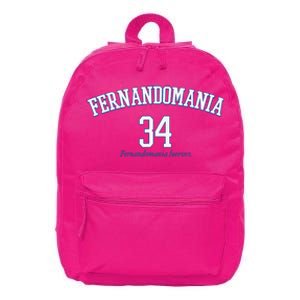 Valenzuela 34 Los Angeles Fernandomania Legend 16 in Basic Backpack