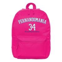 Valenzuela 34 Los Angeles Fernandomania Legend 16 in Basic Backpack