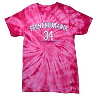 Valenzuela 34 Los Angeles Fernandomania Legend Tie-Dye T-Shirt