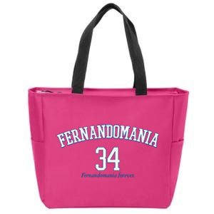 Valenzuela 34 Los Angeles Fernandomania Legend Zip Tote Bag