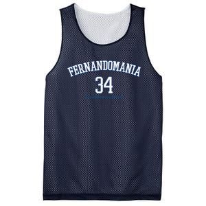 Valenzuela 34 Los Angeles Fernandomania Legend Mesh Reversible Basketball Jersey Tank