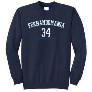 Valenzuela 34 Los Angeles Fernandomania Legend Tall Sweatshirt