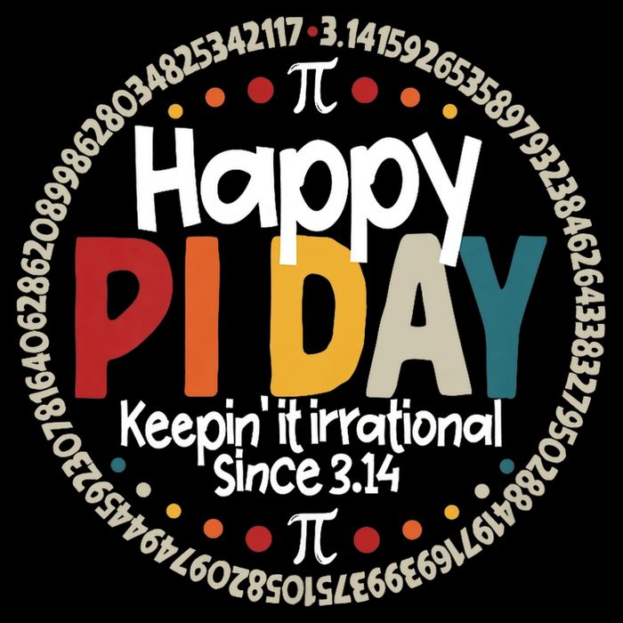 Vintage 3.14 Pi Digits Happy Pi Day Mousepad