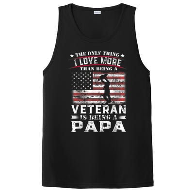 Veteran 365 Papa Veteran Fathers Day Gift PosiCharge Competitor Tank