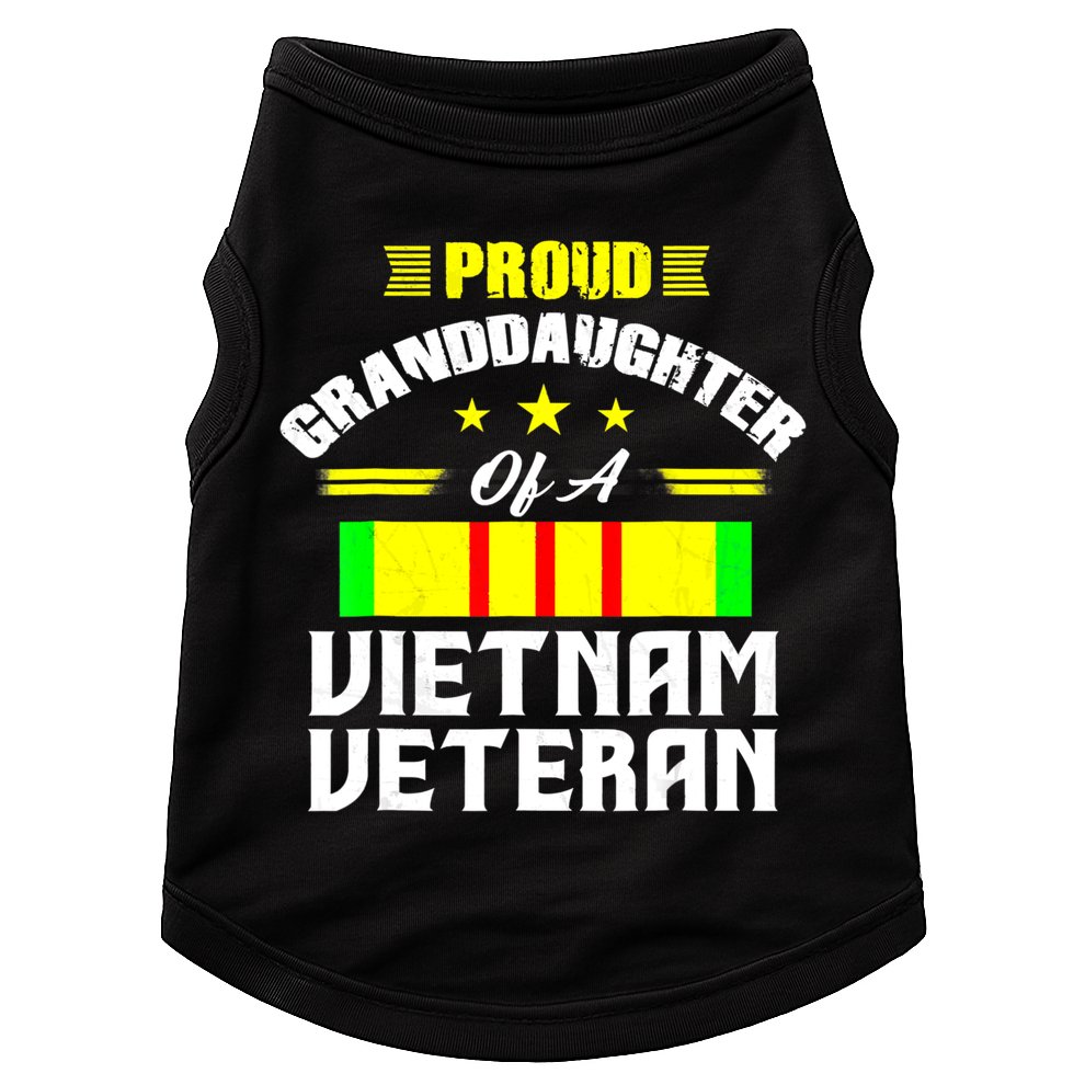 Veteran 365 Proud Granddaughter Of A Vietnam Veteran Doggie Tank