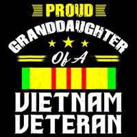 Veteran 365 Proud Granddaughter Of A Vietnam Veteran Zip Tote Bag