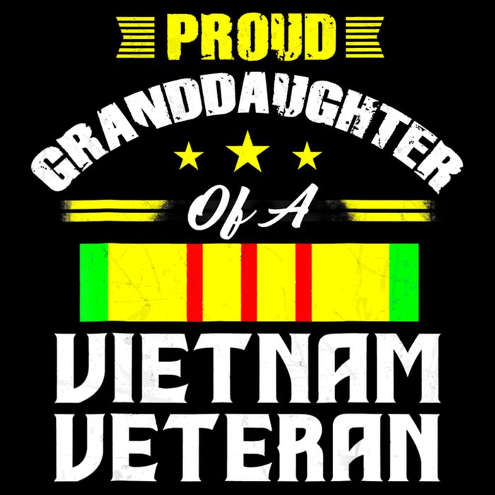 Veteran 365 Proud Granddaughter Of A Vietnam Veteran Zip Tote Bag