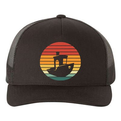 Vintage 3d Printing Benchy Sunset For 3d Printer Maker Yupoong Adult 5-Panel Trucker Hat