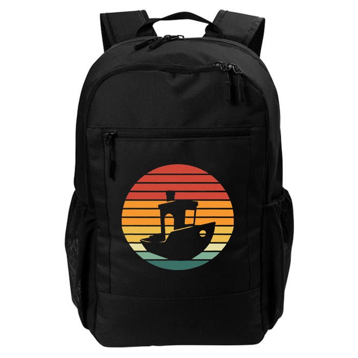 Vintage 3d Printing Benchy Sunset For 3d Printer Maker Backpack