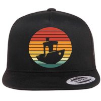 Vintage 3d Printing Benchy Sunset For 3d Printer Maker Flat Bill Trucker Hat