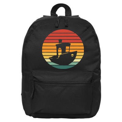 Vintage 3d Printing Benchy Sunset For 3d Printer Maker 16 in Basic Backpack