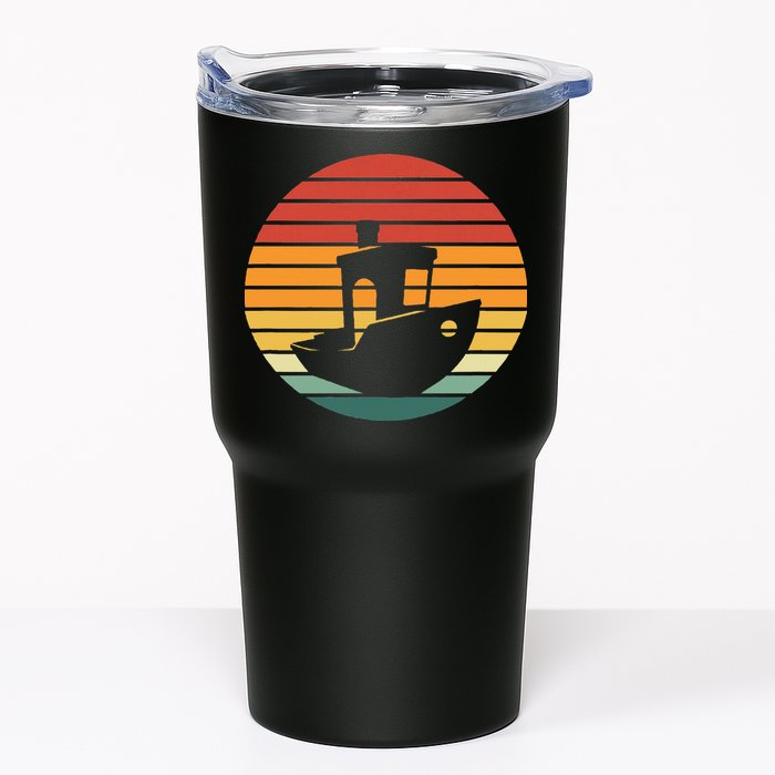 Vintage 3d Printing Benchy Sunset For 3d Printer Maker Tumbler