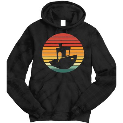 Vintage 3d Printing Benchy Sunset For 3d Printer Maker Tie Dye Hoodie