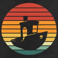 Vintage 3d Printing Benchy Sunset For 3d Printer Maker Hat