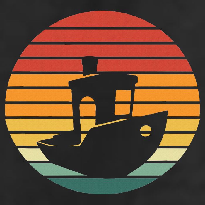 Vintage 3d Printing Benchy Sunset For 3d Printer Maker Hat