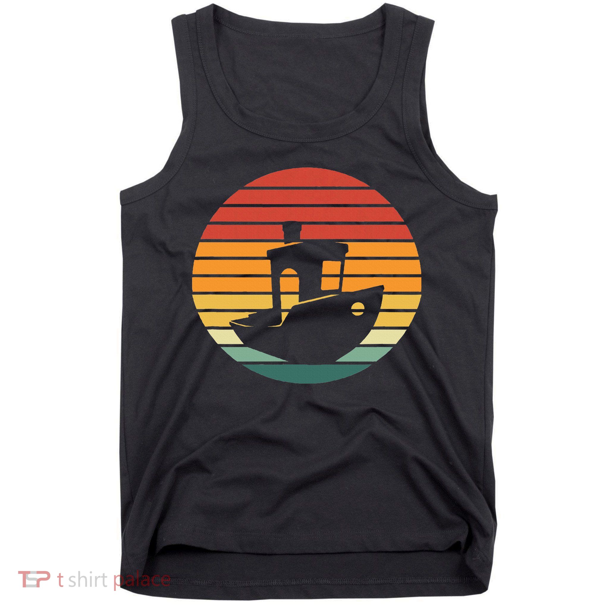 Vintage 3d Printing Benchy Sunset For 3d Printer Maker Tank Top